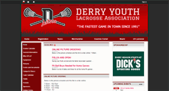Desktop Screenshot of derryyouthlacrosse.com